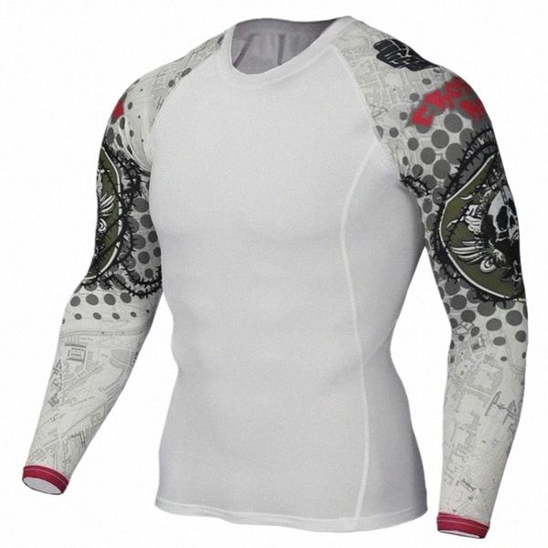 

men's t-shirts quick-drying clothing breathable long sleeved plus size tshirt sport fitness men camiseta hombre e67s#, White;black