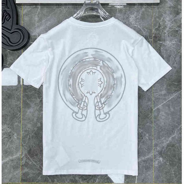 

ch men's fashion t shirts brand man t-shirt luxury summer women cross sanskrit tees letter designer tshirts boy loose round neck shirt, White;black