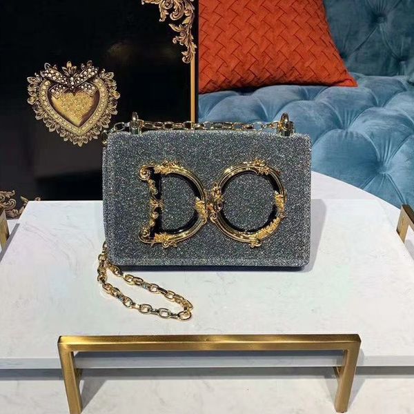 

7a chain cross body bag girls shoulder purses quality fashion metal letters handbags