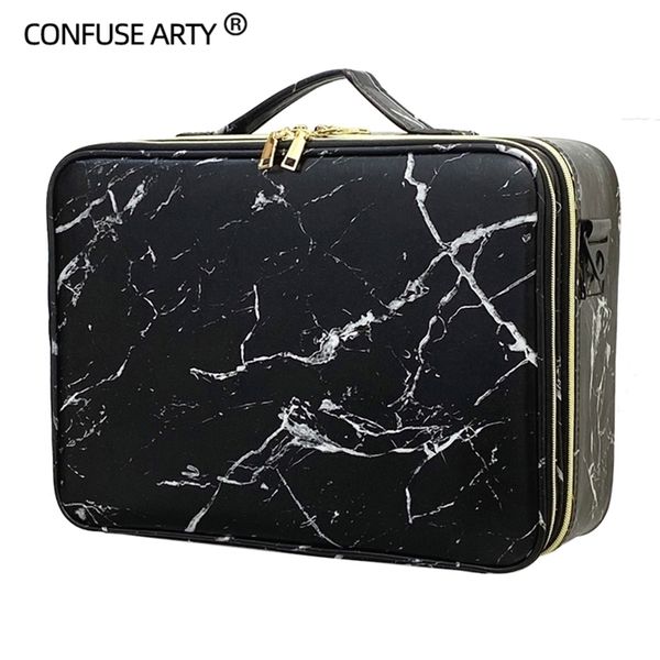 

arrival large multi-storey professional make up package bag nail pattern semi-permanent tool box cosmetic case bags 220817
