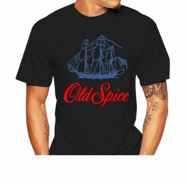 

men's t-shirts old spice retro cologne ship clipper nautical deodorant aftershave sailb harajuku fashion classic unique t-shirt r2i3#, White;black
