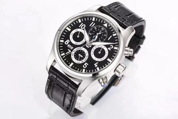

men's mechanical watch 42mm silver case stainless steel super movement self-winding sapphire crystal deep water resistant watch, Slivery;brown