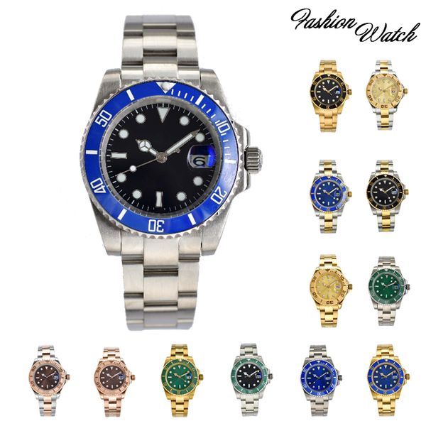 

factory men women mechanical automatic movement watch luxury fashion business sports waterproof luminous sapphire glass stainless steel stra, Slivery;brown