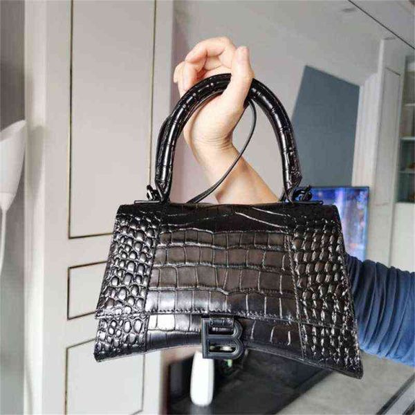 

handbags classic balencaigass shoulder bags valley beauty red 2022 net b family bag leather women's crocodile b-shaped hourglass single