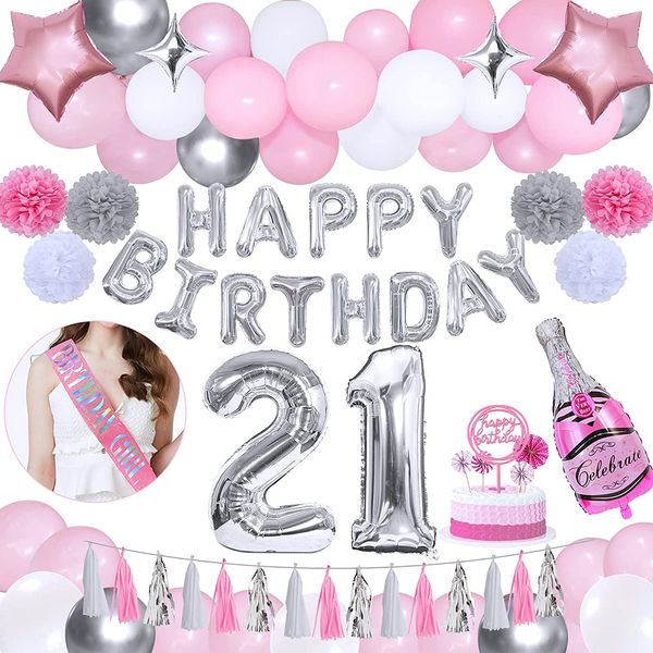 

21 birthday party decorations for her girls