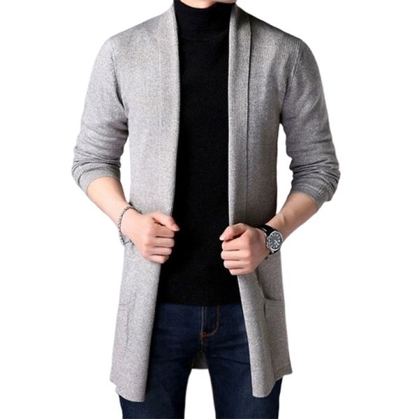 

favocent mens sweaters autumn casual solid knitted male cardigan designer homme sweater slim fitted warm clothing 220817, White;black