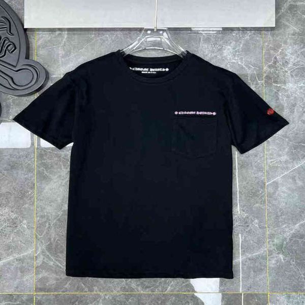 

loose mens luxury t shirts ch brand fashion men tees horseshoe cross designer tshirts summer women shirt classic man hip hop sweater sanskr, White;black