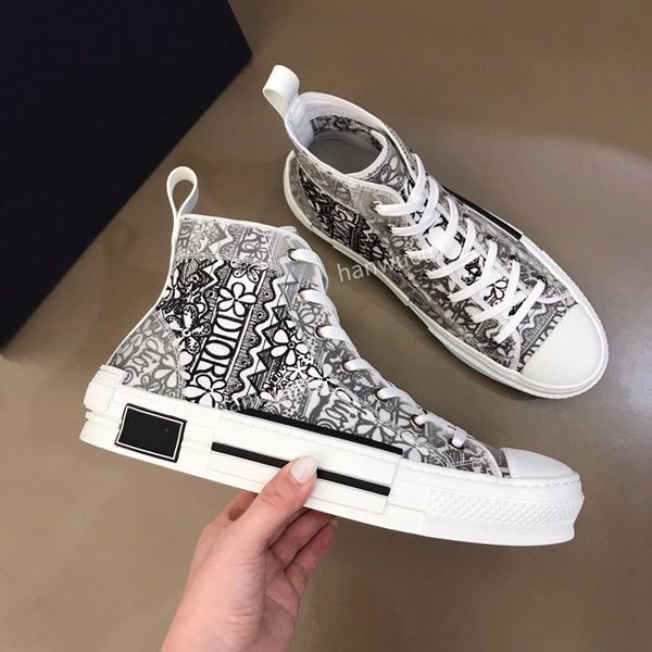 

men brand boots trainer shoes designer sneakers mens outdoor casual shoes printed denim leather shoe size38-44, Black