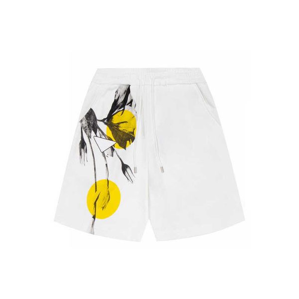 

22ss spring summer italy triangle shorts women men high street cotton drawstring casual running middle pants jogging bottoms