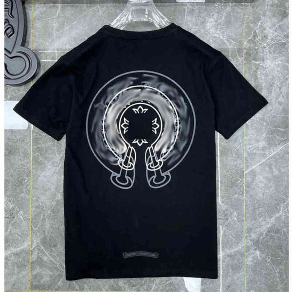 

luxury men's brand t shirts ch man t-shirt summer fashion women cross sanskrit tees letter designer tshirts boy loose round neck shirt, White;black