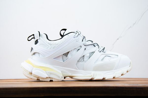 

designer luxury brand men women casual shoes track white black gomma leather trainer nylon printed platform fashion sneakers 84f0
