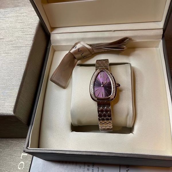 

2022 new lady bracelet watch gold snake wristwatches brand stainless steel band womens watches for ladies valentine gift christmas, Slivery;golden