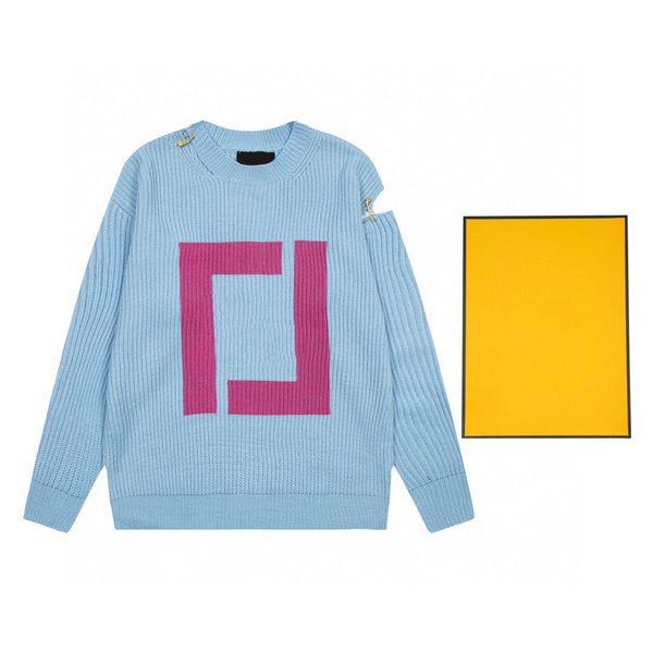 

new aop jacquard letter knitted sweater in autumn / winter 2022acquard knitting machine e custom jnlarged detail crew neck cotton e6d64e3, Black