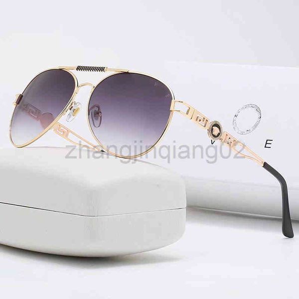 

designer versage sunglasses cycle luxurious casual fashion woman mens new metal toad anti glare driving mirror leisure business summer sun g, White;black