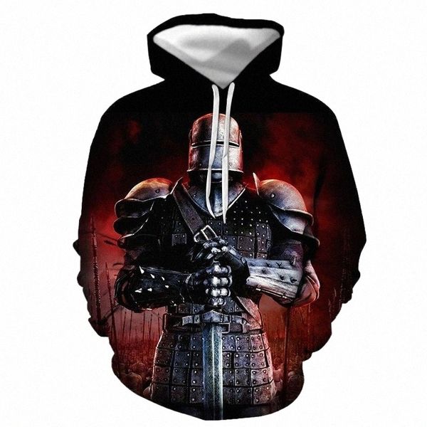 

men's hoodies & sweatshirts knights templar armor 3d printed harajuku fashion sweatshirt women men casual pullover hoodie drop clothing, Black
