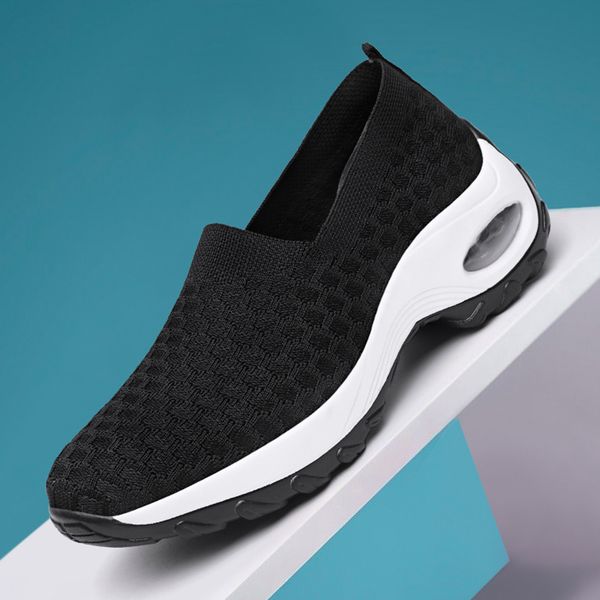 

running shoes designers knitted air cushion one pedal fashion outdoor casual men womens shoe sneakers 3