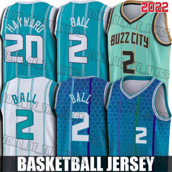 

lamelo ball basketball jersey charlottes 2022 hornet gordon 20 hayward kjnhakbg, Black;red