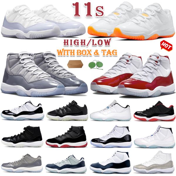 

11 11s basketball shoes sneakers trainers cherry men women cool grey gamma blue bred