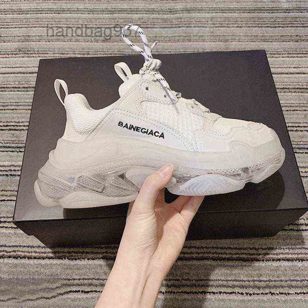 

mens womens designer shoes balencigashoe cassual shoes paris daddy women's and men's 2021 aristocratic family's same crystal