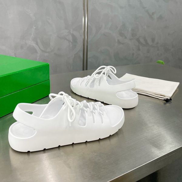 

luxury designer bottegas flat sandals women fashion letter comfortable lining leather ngf, Black