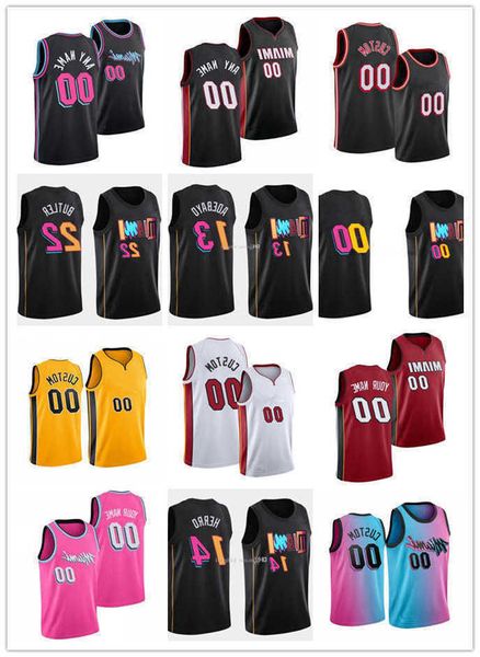 

#039;'nba''75th custom mens womens youth miami''heat''8 markieff morris 5 kyle gu, Black