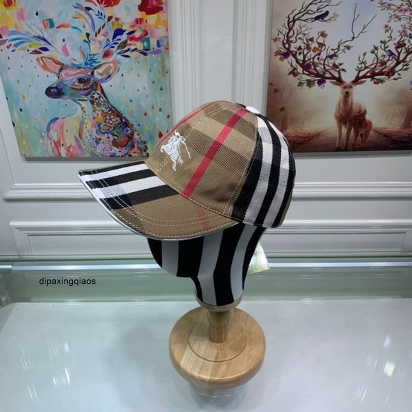 

designer burbrerys caps b classic embroidered knight couple baseball cap korean duck tongue net red fashion versatile mens and womens stripe, Blue;gray