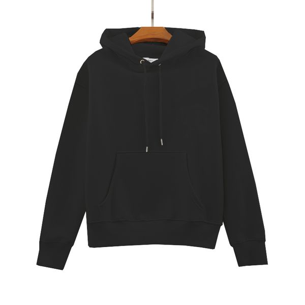 

22 letter men's sweatshirt 7 colors women's hooded sweatshirt, Black