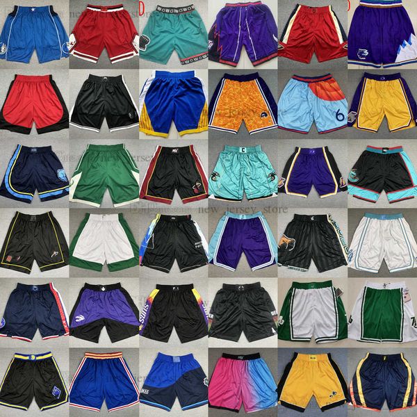 

stitched 2022 new city basketball shorts elastic waist edwards booker mccollum rose kuzma adebayo siakam sexton young mitchell lillard jalen, Black
