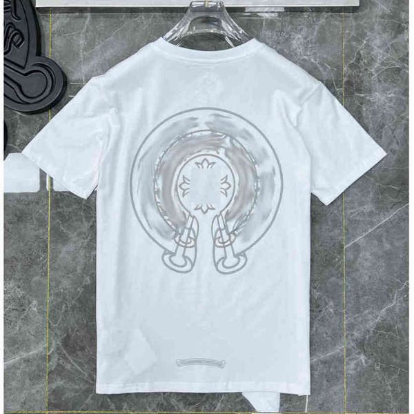 

ch men's fashion t shirts brand man t-shirt luxury summer women cross sanskrit tees letter designer tshirts boy loose round neck shirt, White;black