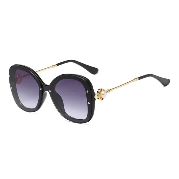 

fashion flower pearl sunglasses retro ladies luxury sun glasses designer brand women eyewear oculos de sol, White;black