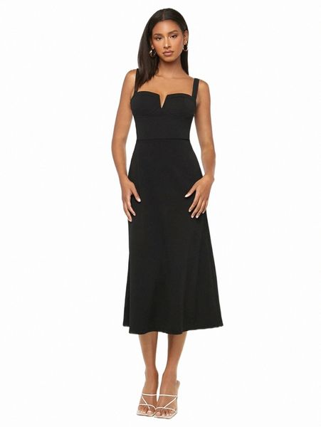 

evolu solid ribbed knit cami dress c7kk#, Black;gray