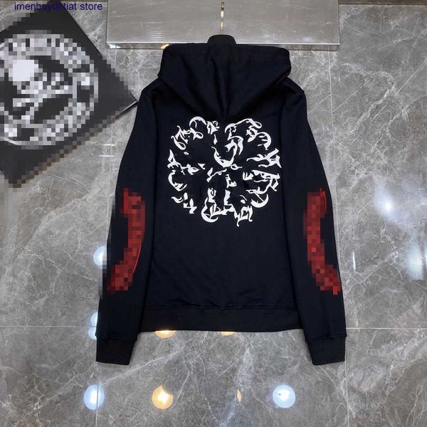 

men's fleece z6nf 2022 designer brand ch snow cross phantom horseshoe hoodie for men and women 123 vetu ip28, Black