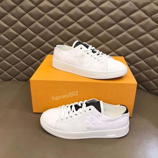 

designers boots sneakers mens casual shoes technology knitted canvas calfskin sneaker low cut platform shoe leather trainers, Black