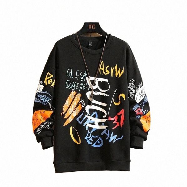 

men's hoodies & sweatshirts japan style casual o-neck 2021 black white hoodie sweatshirt thick fleece hip hop high streetwear clothing