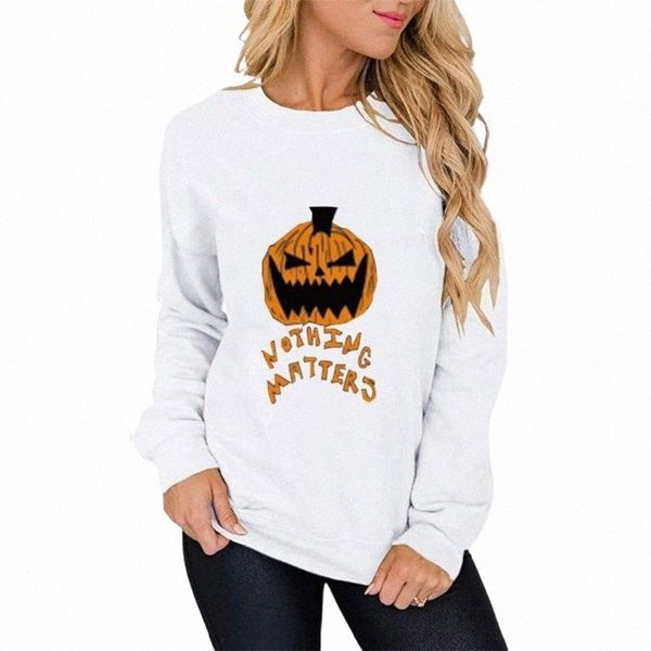 

women's hoodies & sweatshirts fashion women ladies autumn winter casual halloween female long sleeve pumpkin pattern pullover outfits s, Black