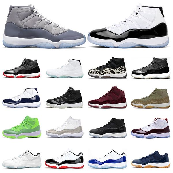 

basketball shoes sports sneaker cool grey legend blue white bred concord animal instinct low cut 11 high 11s 25th anniversary, Black