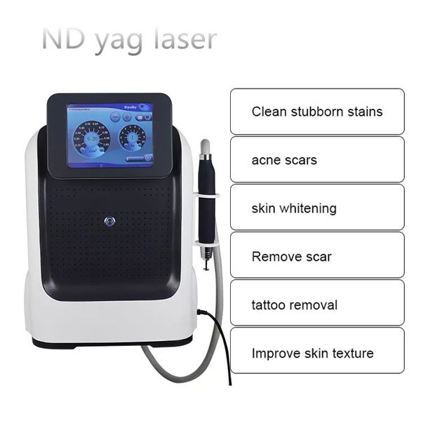 

755nm q switch nd yag laser tattoo removal machine picolaser picosecond pigment removal skin whitening instrument, Black