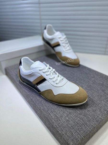 

2022 designer casual shoes men sneakers leather lace-up platform sports rubber shoes running skateboard training size38-44, Black