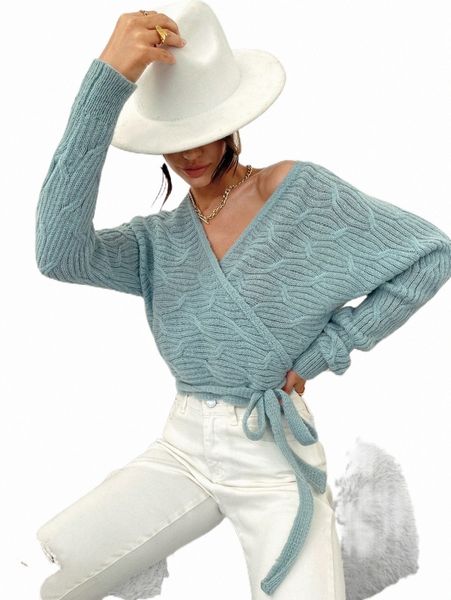 

wrap tie side batwing sleeve crop cardigan s57a#, White;black