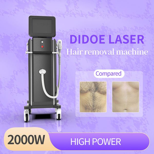 

factory price medical beauty machine new technology germany diode laser hair removal 808 755 1064nm, Black
