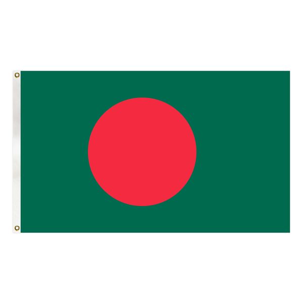 

bangladesh flag country national banner 90x150 cm outdoor decoration banner with two brass grommets