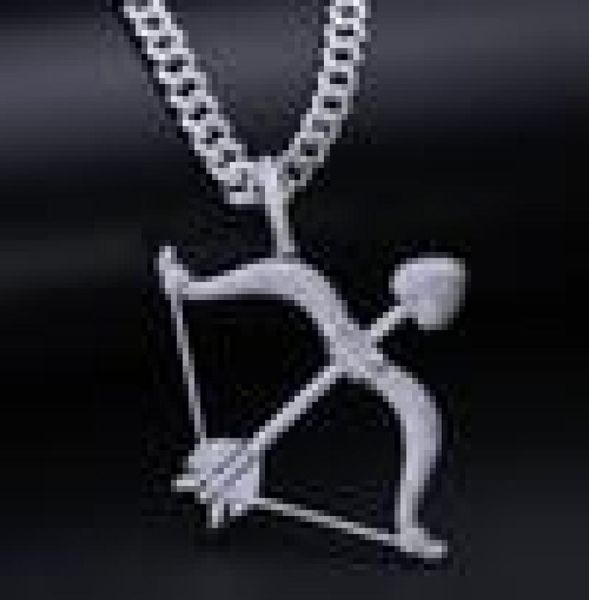 

cuban link chain big pendants hip hip jewelry iced out pendant luxury designer necklace mens gold silver hiphop bling diamond char4802880