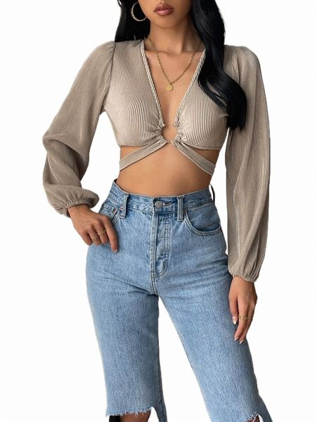 

o-ring linked tie back crop b9cv#, White