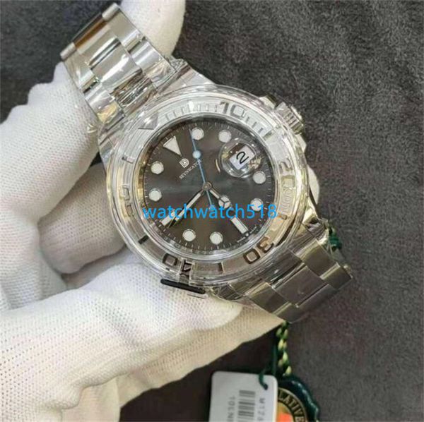 

luxury mens watches sapphire mirror 126622 40mm black white dial stainless steel bracelet mechanical automatic luminous dial waterproof wris, Slivery;brown