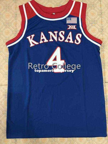 

#4 devonte graham kansas jayhawks ku basketball jersey all size embroidery stitched customize any name and name xs-6xl vest jerseys ncaa, Black