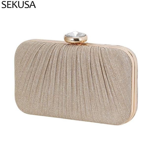 

ruched satin women evening bags retro rhinestones banquet flap design day clutch purse holder 220818