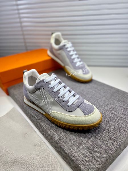 

2022 designers sneakers mens casual shoes technology knitted canvas calfskin sneaker low cut platform shoe leather trainers size38-44, Black