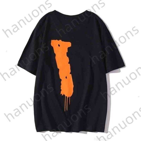 

offs men's t-shirts brand new cartoon character print big v co branded short men and women half sleeve t-shirt for lovers printed lette, White;black