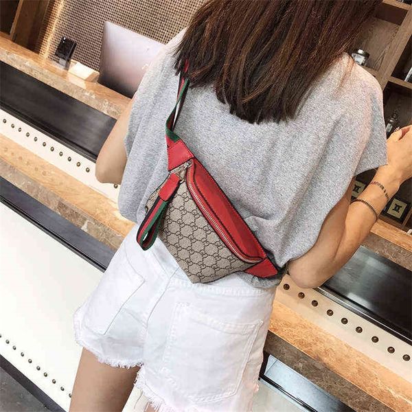 

women's chest 2022 new korean leisure fashion sports running versatile messenger waist broadband envelope small square bag purses onlin