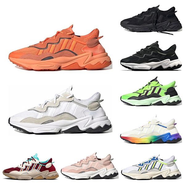 

ozweego men women casual shoes pride reflective neon green solar yellow hall